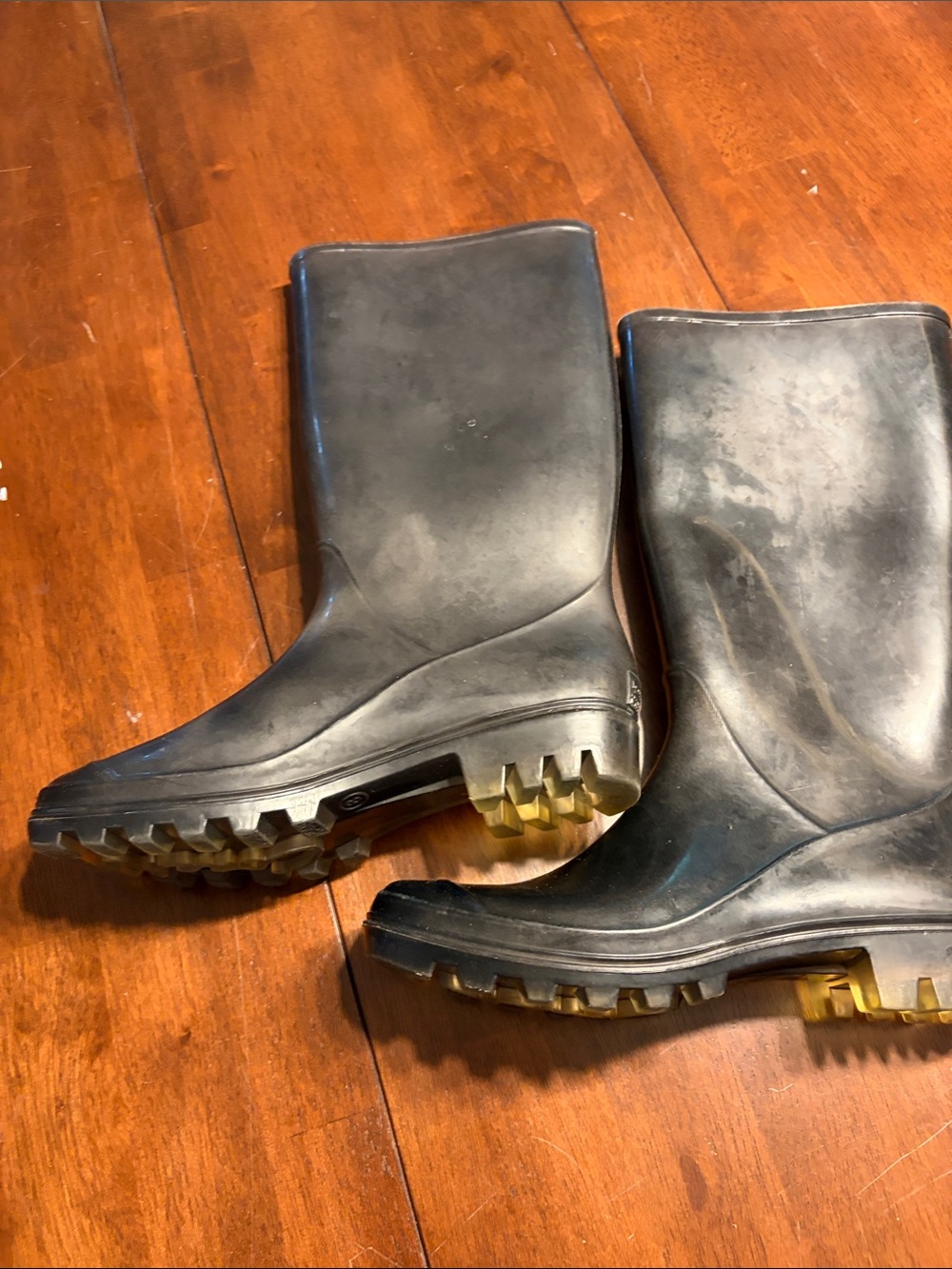 Coach Men's Black Rain & Snow Boots with Lug Soles